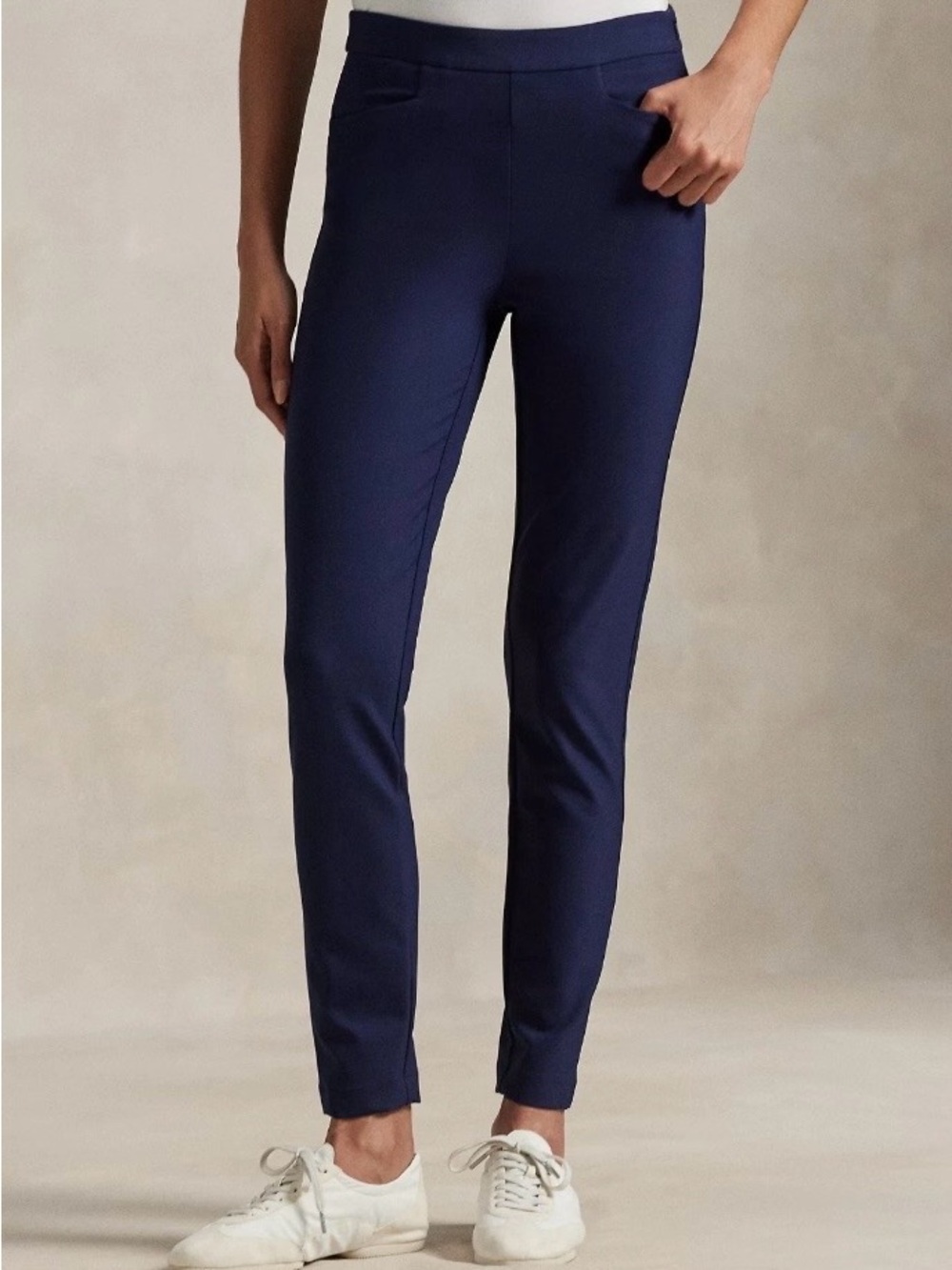 NWT RLX Ralph Lauren Women’s Navy Blue Stretch-Twill Pants Size 6 Golf Core $168